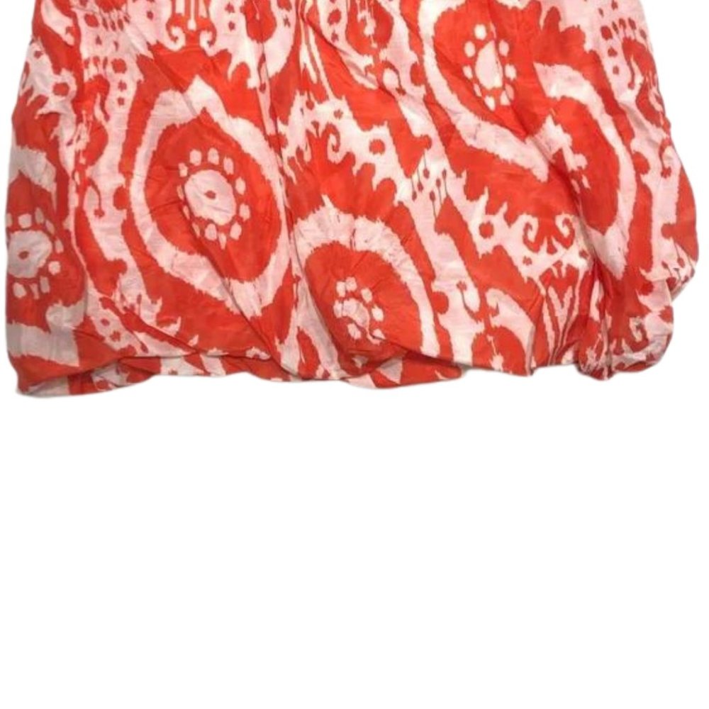J. Crew Orange and White Patterned Skirt - Picture 6 of 9